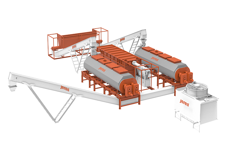 Continuous hollow spiral drying complete equipment
